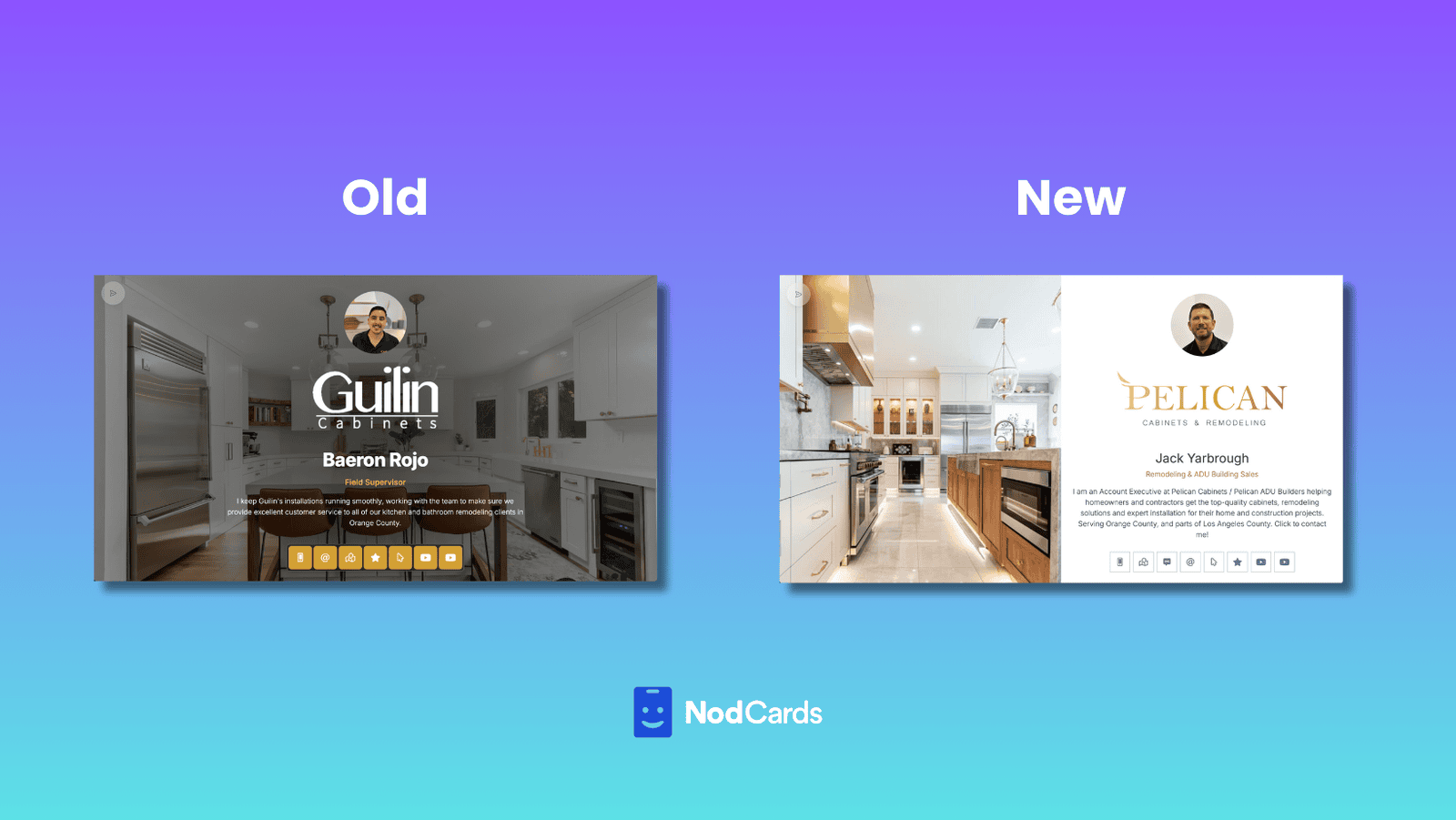 How NodCards Made Rebranding Easy for Pelican Cabinets & Remodeling